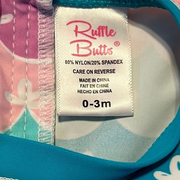 Adorable!! Rufflebutts Infant Girls Swimsuit, Size 0-3 months, NWOT! - Picture 3 of 3